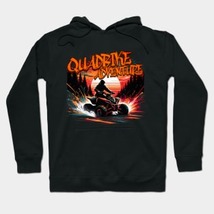 Quadbike Adventure Graffiti Design Hoodie